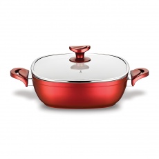 Seramik Gastronomie 26 Cm Karnıyarık Tencere Bordo