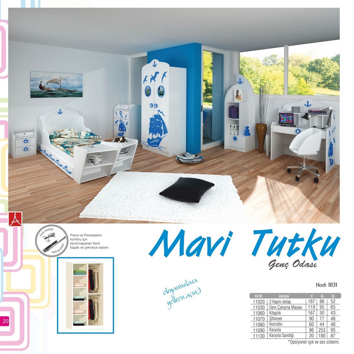 Mavi Tutku Genç Odası